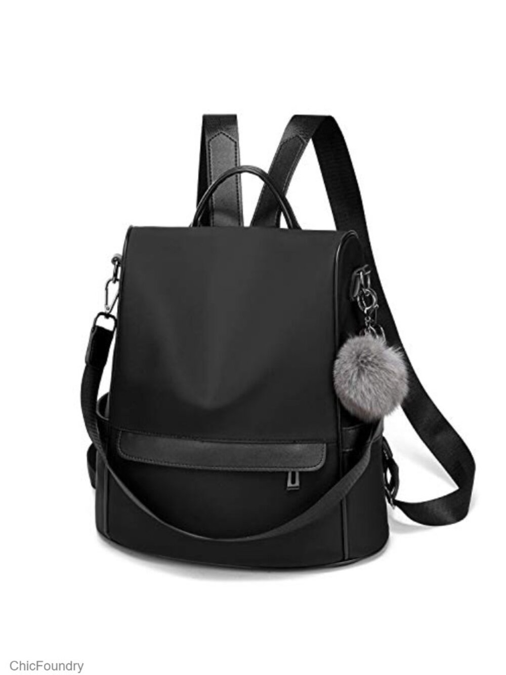 Water Resistant Nylon Women Backpack Purse Anti-theft Lightweight Travel